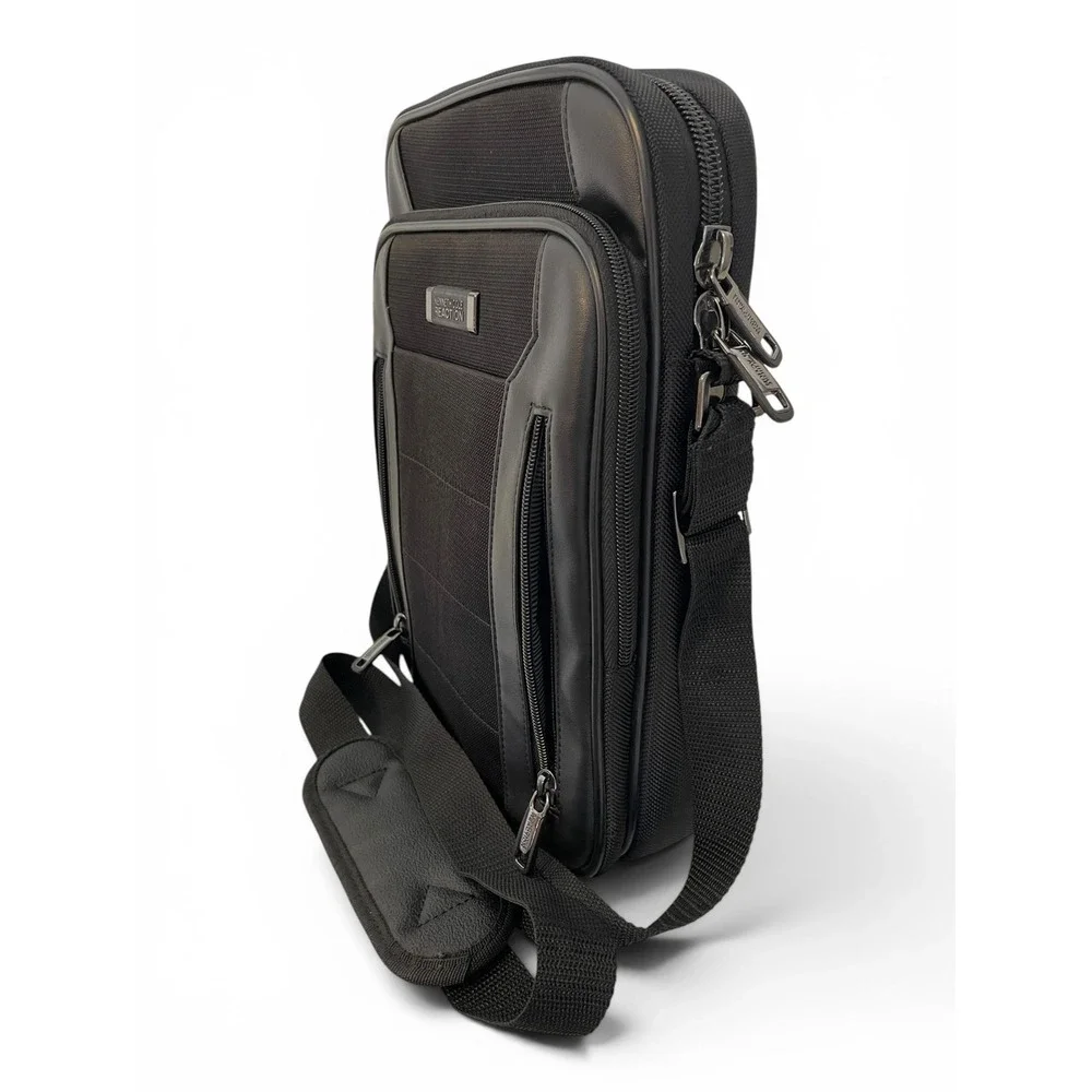 Kenneth Cole Reaction Night Day 12.1 Laptop Crossbody Bag Black Tech Case 538385